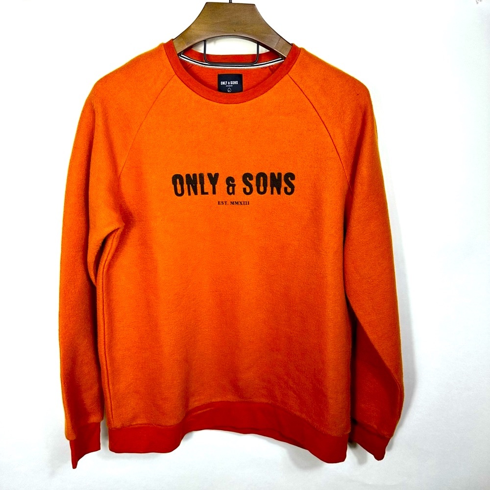 Only and Sons Men’s Reverse Fabric Crewneck Sweatshirt NWOT